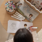 Le petit voyageur (coloriage) 4