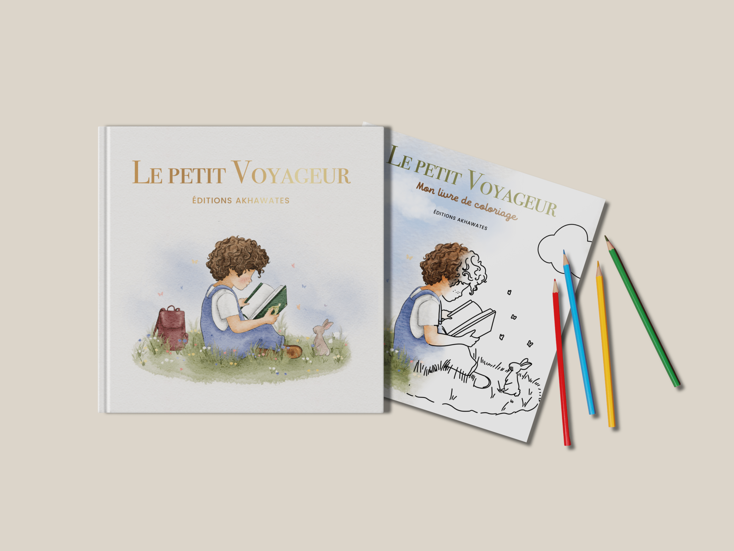 Pack Duo – Le Petit Voyageur + Son Livre de Coloriage