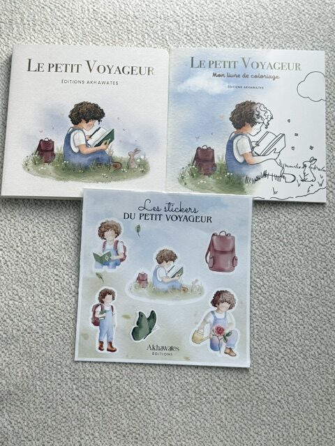 Pack Le Petit Voyageur, son carnet de coloriage et ses stickers