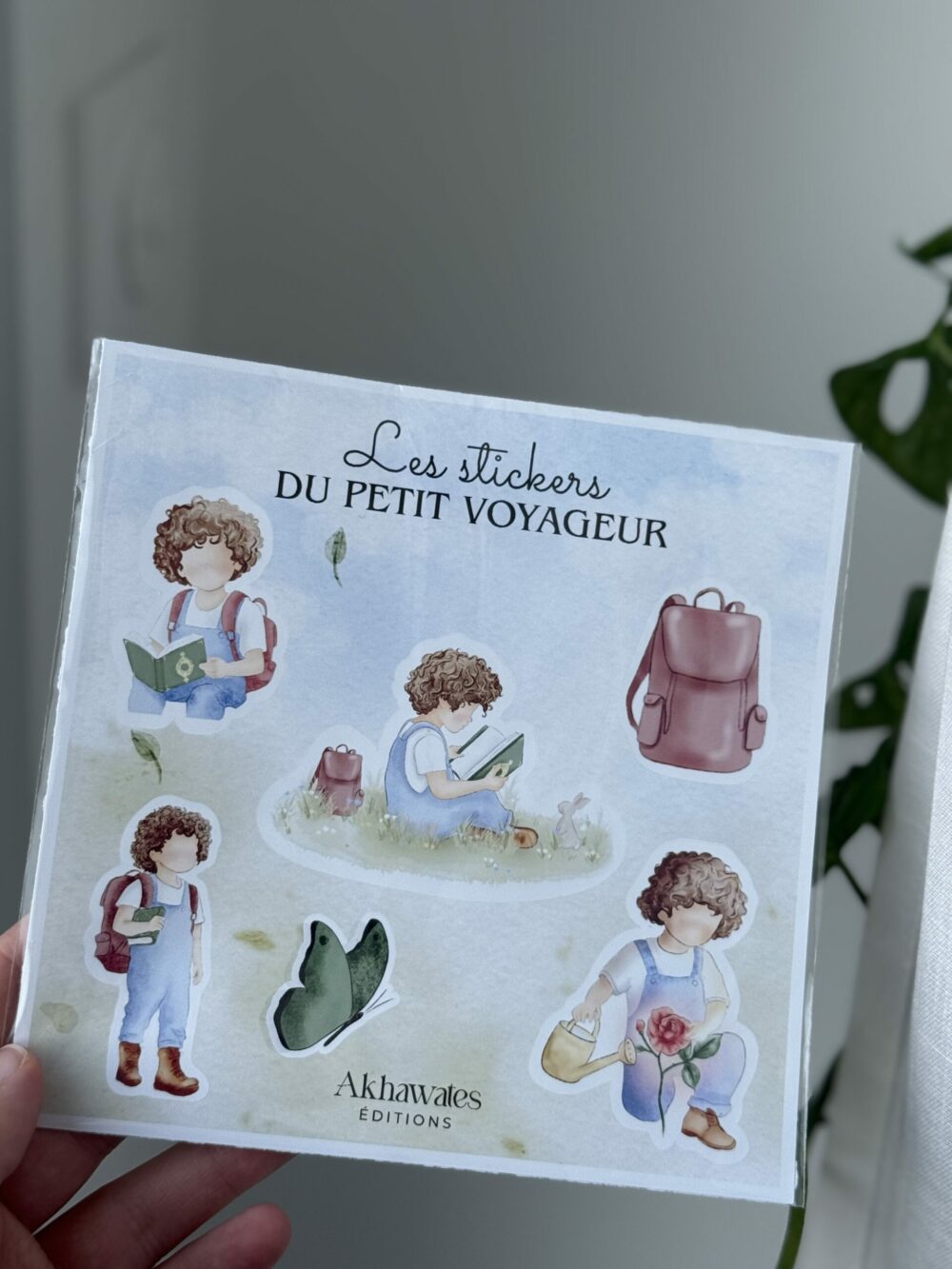 Planche de 6 stickers Le petit voyageur